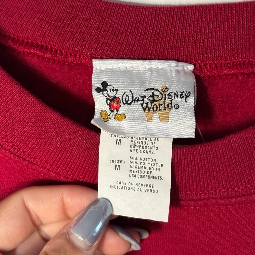 Vintage Disney World red crewneck sweatshirt - Picture 3 of 3
